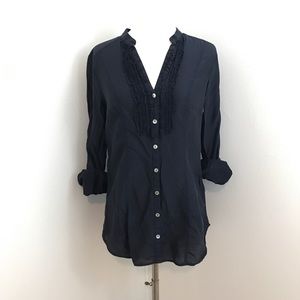 H&M Button-down Silk Blend Blouse